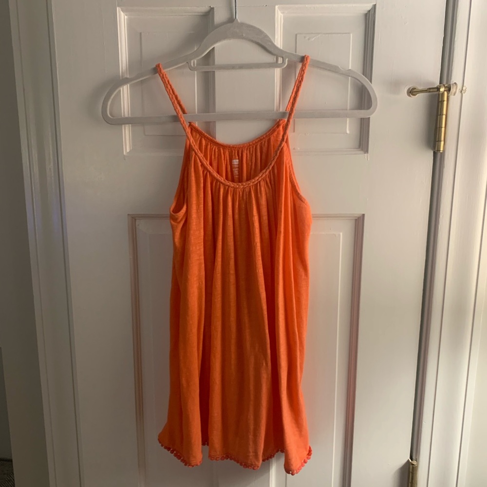 Orange Girls’ Braided Collar Old Navy Tank